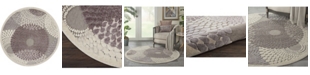 Long Street Looms Chimeras CHI04 Gray 5'3" Round Area Rug